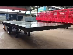 Container a letto piatto da 20 piedi e 40 piedi con semirimorchio con pneumatici 11.00R20 e certificato affidabile